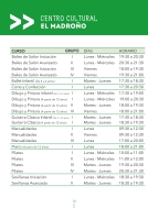 Folleto Cursos y Talleres del Distrito de Vicálvaro 2016 - 2017 pagina 10
